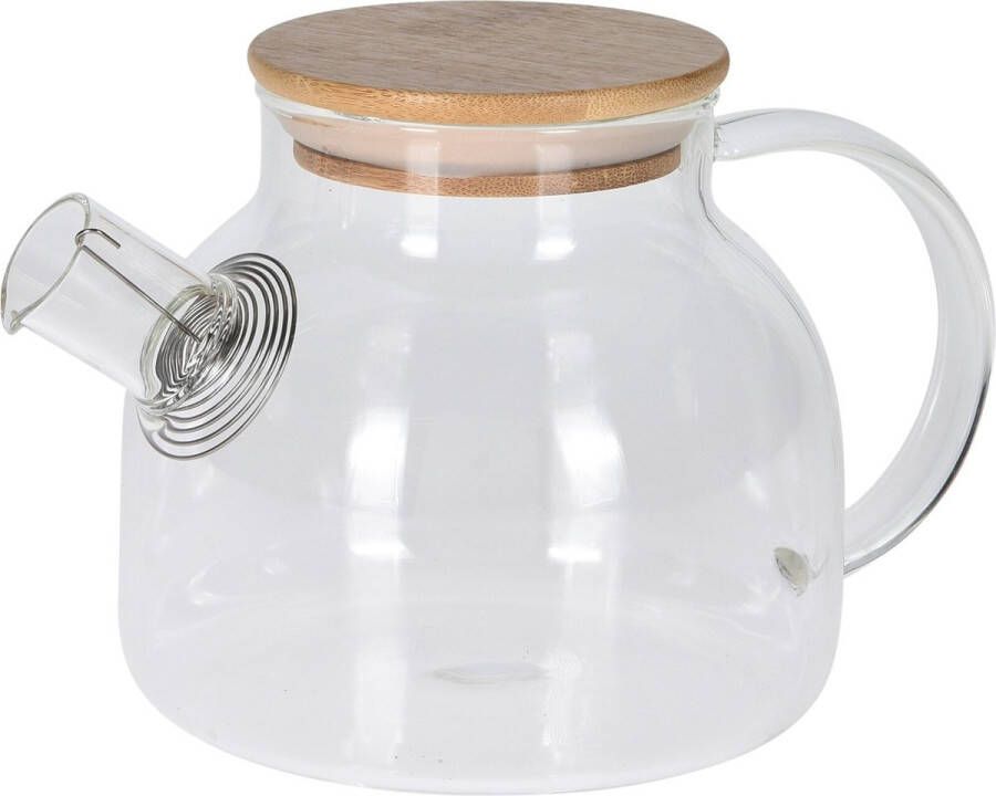 Excellent Houseware Glazen theepot 800 ml met filter Theepotten theekannen van glas