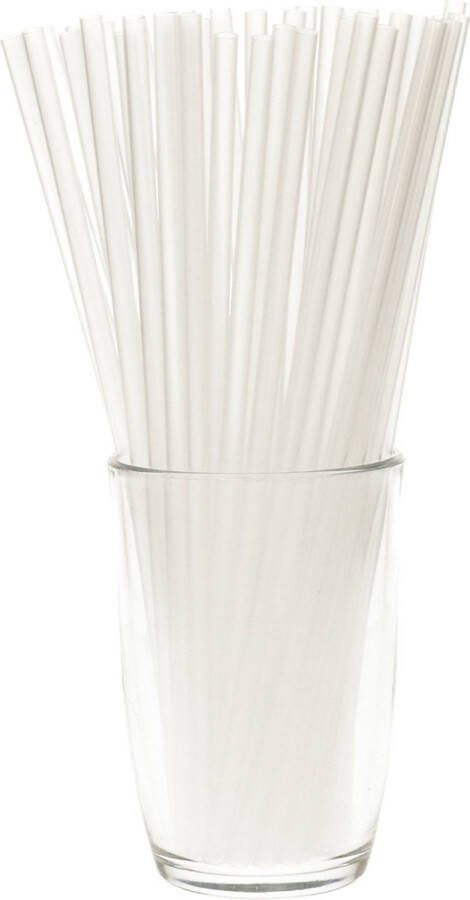 Excellent Houseware Herbruikbare rietjes 150x stuks Transparant Kunststof 22 cm Drinkrietjes
