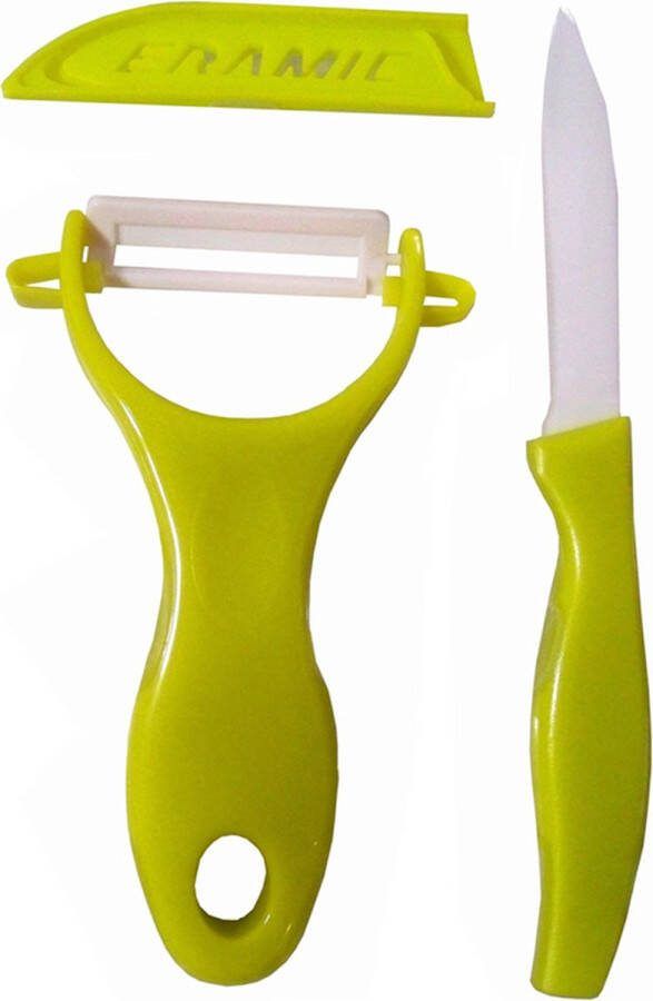 Excellent Houseware Keramische schilmessen (groen)