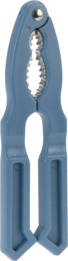Excellent Houseware Notenkraker blauw metaal kunststof 18 cm Keukengerei
