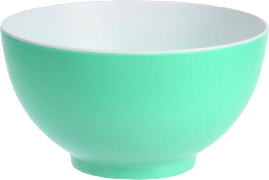 Excellent Houseware Onbreekbare kunststof melamine groene dessert schaaltje Dia 14 x H 7.5 cm voor outdoor camping picknick strand