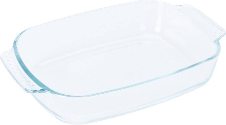 Excellent Houseware Ovenschaal van glas ovaal 2 Liter 30 x 20 x 6 cm vaatwasser bestendig Ovenschalen