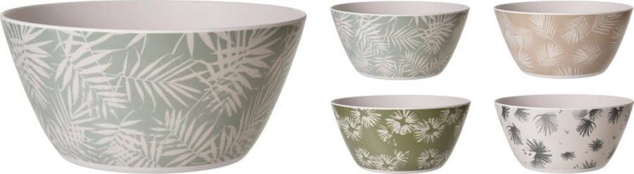 Excellent Houseware Schaal melamine 25 5xh11 5cm (1 stuk) assorti