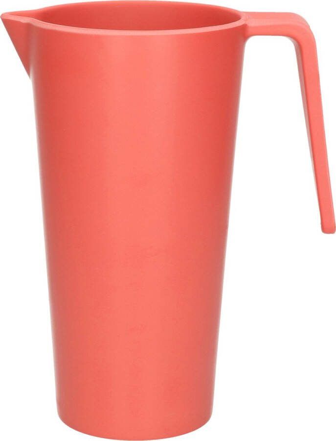 Excellent Houseware Schenkkan waterkan rood 1500 ML melamine D10 x H21 cm Schenkkannen