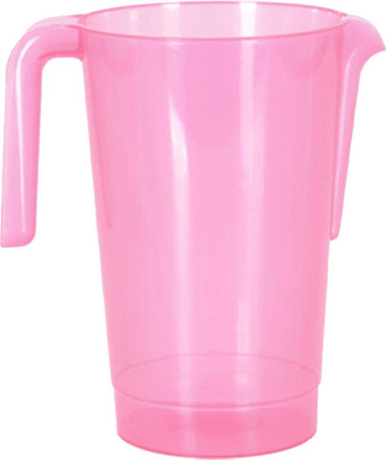 Excellent Houseware Schenkkan waterkan roze 1500 ML kunststof 20 x 18 x 20 5 cm Schenkkannen