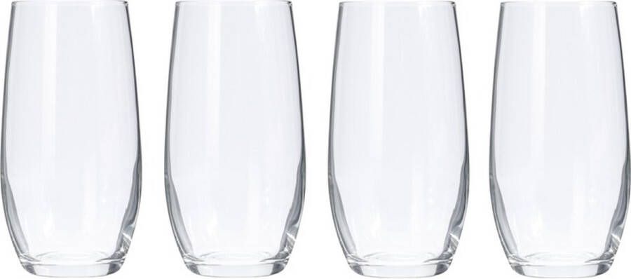 Merkloos Sans marque 16x Sap glazen drinkglazen waterglazen 360 ml Verzwaarde tumbler glazen