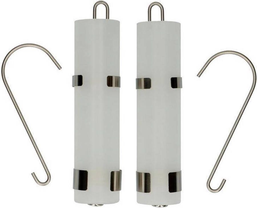 Excellent Houseware Set van 4x stuks radiator bak luchtbevochtigers rond mat wit Waterverdampers voor de verwarming 20 cm