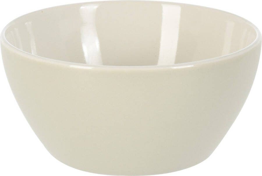 Excellent Houseware Soepkommen serveer schaaltjes Acapulco porselein D14 x H6.5 cm creme Stapelbaar