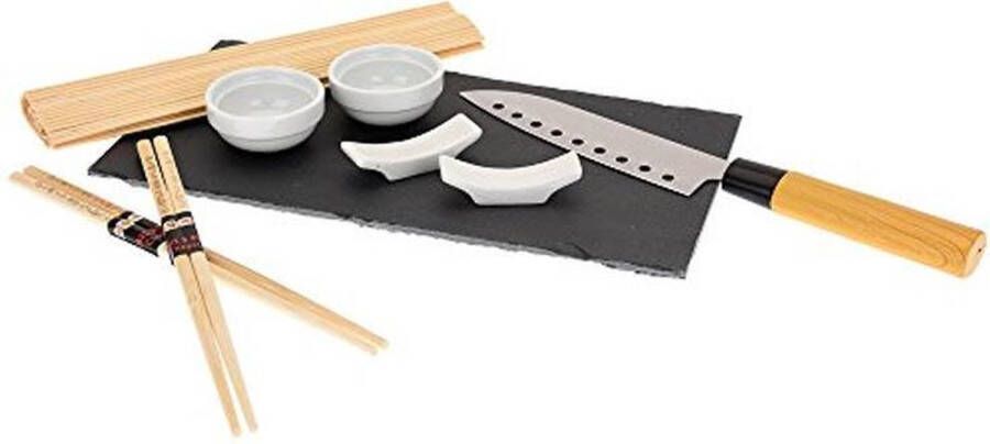 Excellent Houseware Sushi Set Leisteen 9-delig