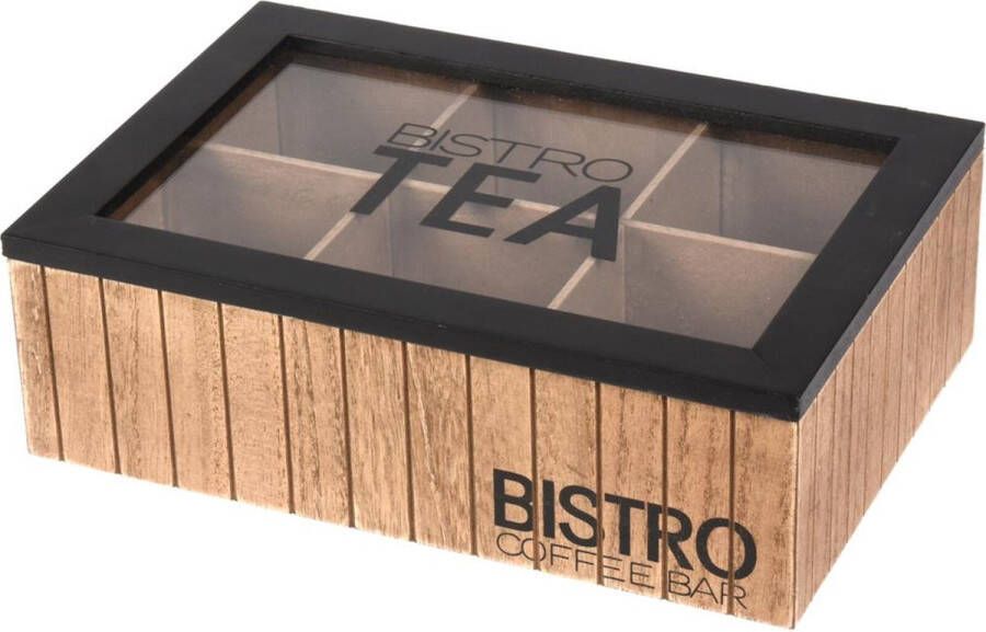 Excellent Houseware Theekist Bistro 6-vaks 24x16 5x7 5cm