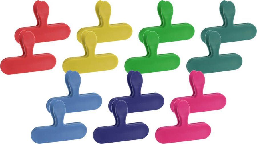 Excellent Houseware vershoudklemmen vershoudclips 21x multicolor kunststof