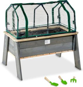 EXIT Moestuin Op Pootjes L + Kweekkas + Tuingereedschap Aksent 94x68x50cm
