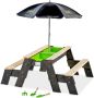 EXIT Toys EXIT Aksent zand- water- en picknicktafel (2 bankjes) met parasol en tuingereedschap - Thumbnail 1
