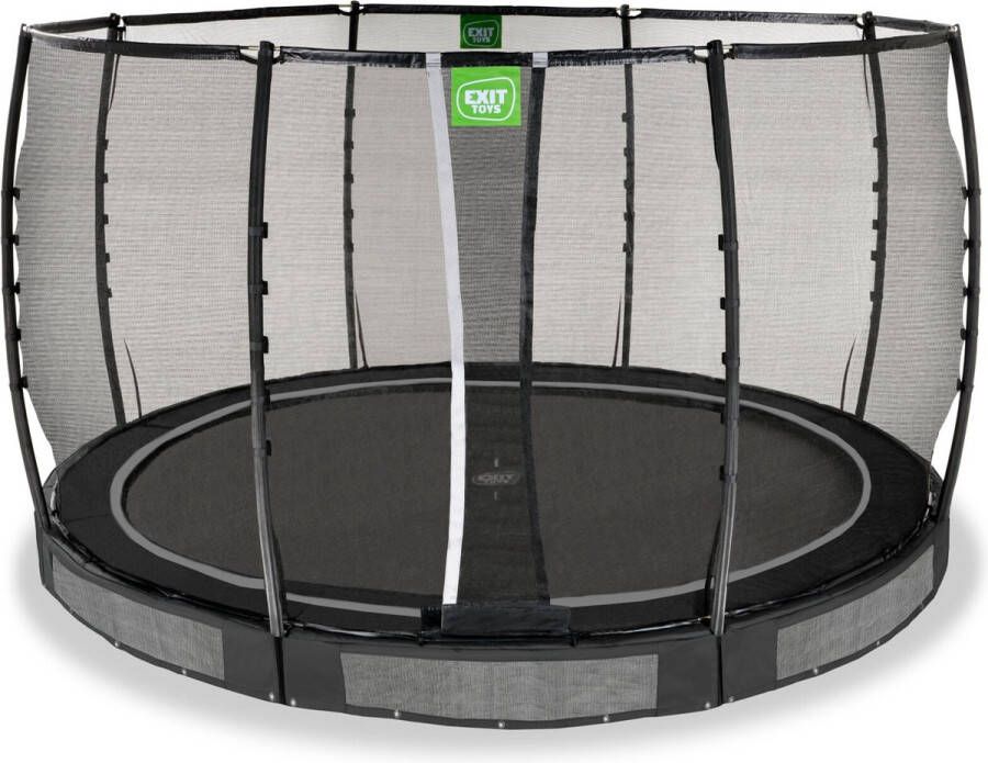 EXIT Allure Premium inground trampoline ø366cm zwart