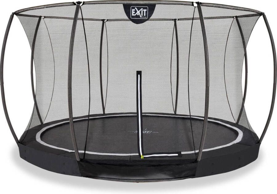 EXIT Black Edition Incl. net Inground trampoline 366cm Zwart Rond