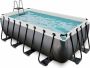 Exit Toys Exit Opzetzwembad Pvc Met Imitatieleer Ø488x122 Cm + Zandfilterpomp - Thumbnail 1