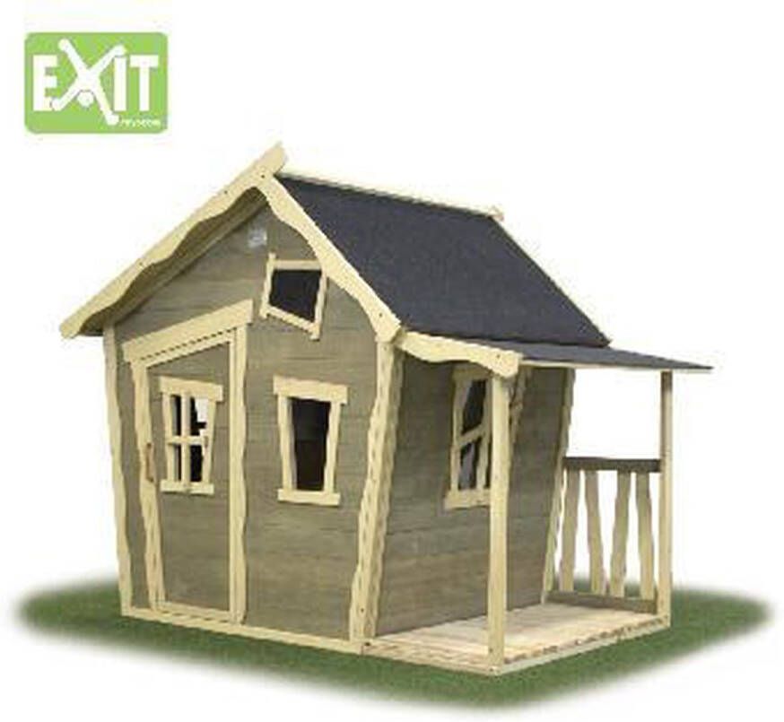 EXIT Crooky 150 houten speelhuis grijsbeige