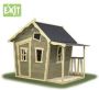 EXIT Toys EXIT Crooky 150 houten speelhuis grijsbeige - Thumbnail 1