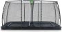 EXIT Toys EXIT Dynamic groundlevel trampoline rechthoek 305x519cm met veiligheidsnet- zwart - Thumbnail 1