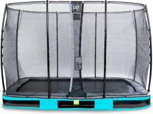 EXIT Toys EXIT Elegant inground trampoline 214x366cm met Economy veiligheidsnet blauw