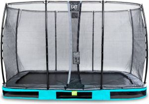 EXIT Toys EXIT Elegant inground trampoline 244x427cm met Economy veiligheidsnet blauw