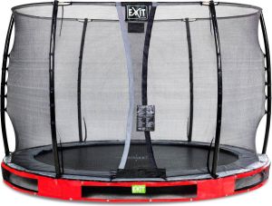 EXIT Toys EXIT Elegant inground trampoline ø305cm met Economy veiligheidsnet rood