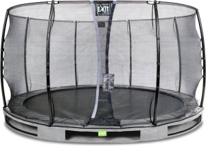 EXIT Toys EXIT Elegant inground trampoline ø366cm met Economy veiligheidsnet grijs
