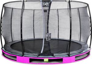 EXIT Toys EXIT Elegant inground trampoline ø366cm met Economy veiligheidsnet paars