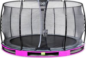 EXIT Toys EXIT Elegant inground trampoline ø427cm met Economy veiligheidsnet paars