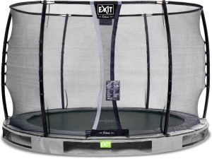EXIT Toys EXIT Elegant Premium inground trampoline ø305cm met Deluxe veiligheidsnet grijs