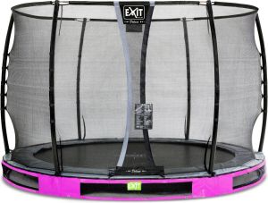 EXIT Toys EXIT Elegant Premium inground trampoline ø305cm met Deluxe veiligheidsnet paars
