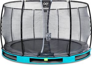 EXIT Toys EXIT Elegant Premium inground trampoline ø366cm met Deluxe veiligheidsnet blauw