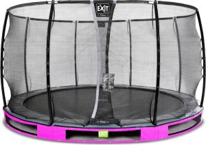 EXIT Toys EXIT Elegant Premium inground trampoline ø366cm met Deluxe veiligheidsnet paars