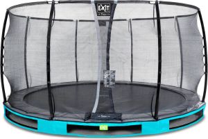 EXIT Toys EXIT Elegant Premium inground trampoline ø427cm met Deluxe veiligheidsnet blauw