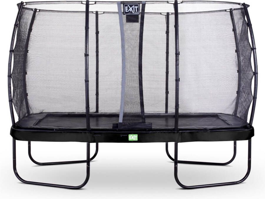 EXIT Toys EXIT Elegant trampoline met veiligheidsnet Economy rechthoekig 244 x 427 cm zwart