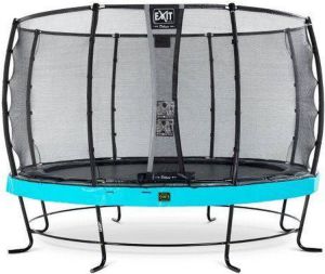 EXIT Toys Exit Elegant Trampoline Met Veiligheidsnet Economy Rond 366 Cm Blauw