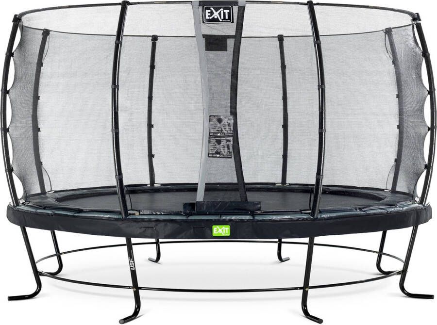 EXIT Toys EXIT Elegant trampoline met veiligheidsnet deluxe rond 251 cm zwart