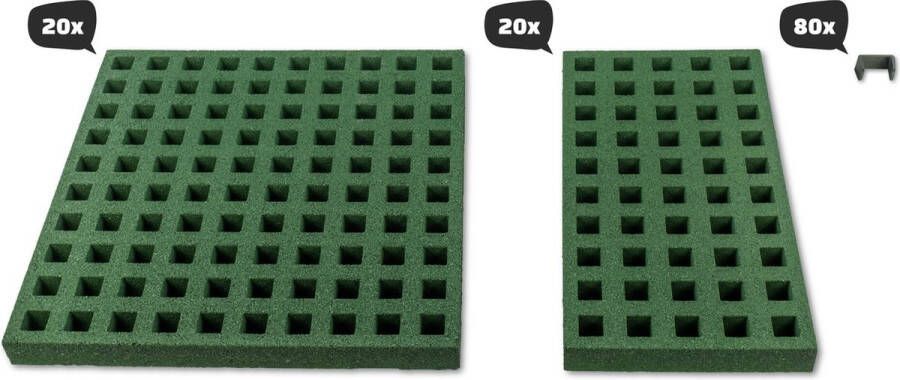 EXIT Toys Freezone Veiligheidstegels Geschikt voor alle Inground & Groundlevel Trampolines van 458 x 275 cm
