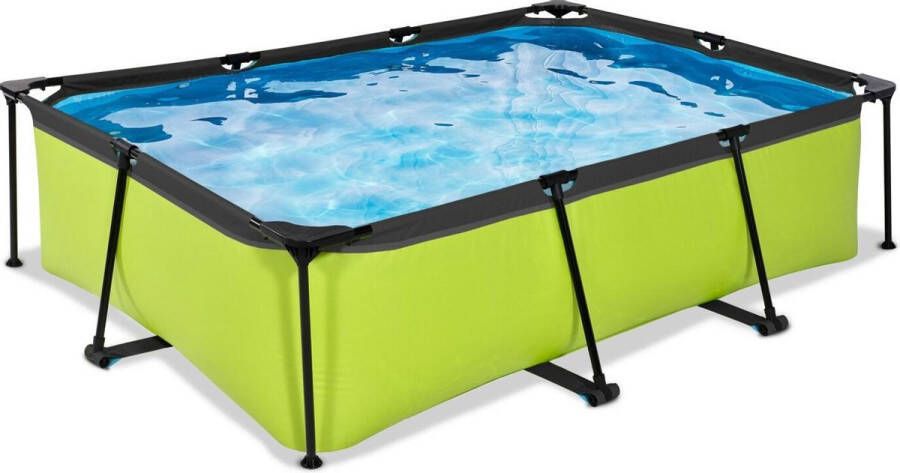 EXIT Lime zwembad 220x150x65cm met filterpomp groen