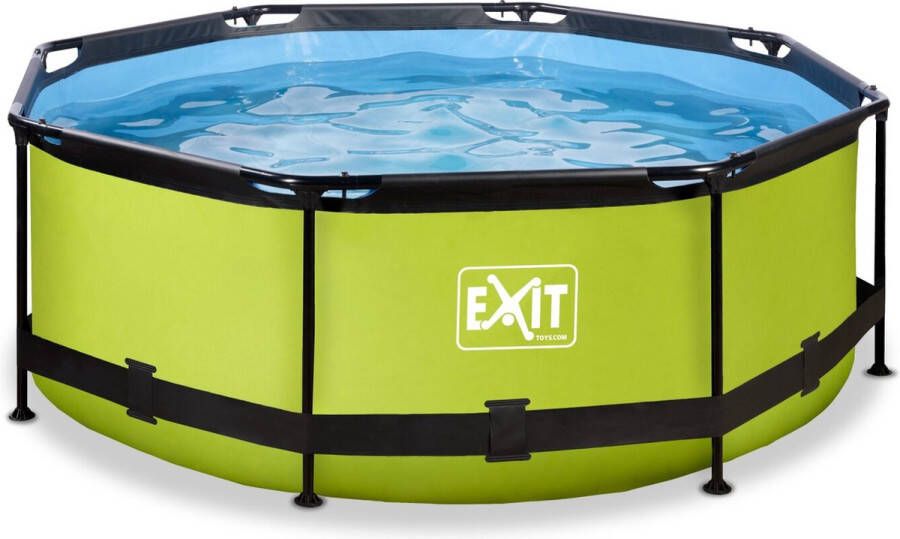 EXIT Frame 244x76 cm 12v Cartridge filter zwembad (Kleur: groen)