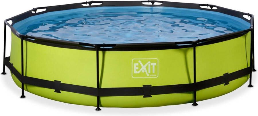 EXIT Toys EXIT Lime zwembad ø360x76cm met filterpomp groen