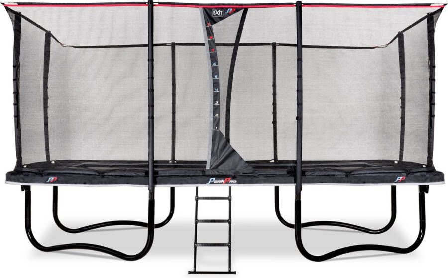 EXIT PeakPro rechthoekige trampoline met veiligheidsnet (Afmetingen: 519×305 cm)