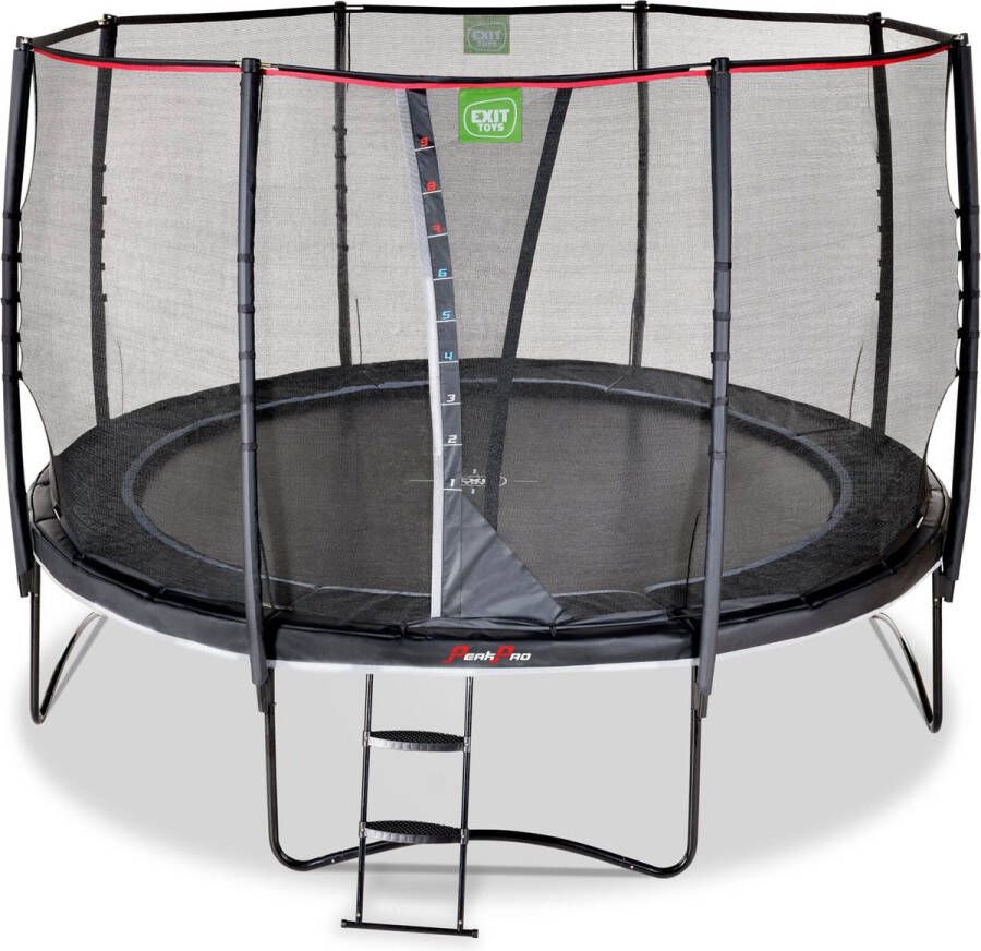 EXIT PeakPro ronde trampoline met veiligheidsnet (Diameter: 366 cm)
