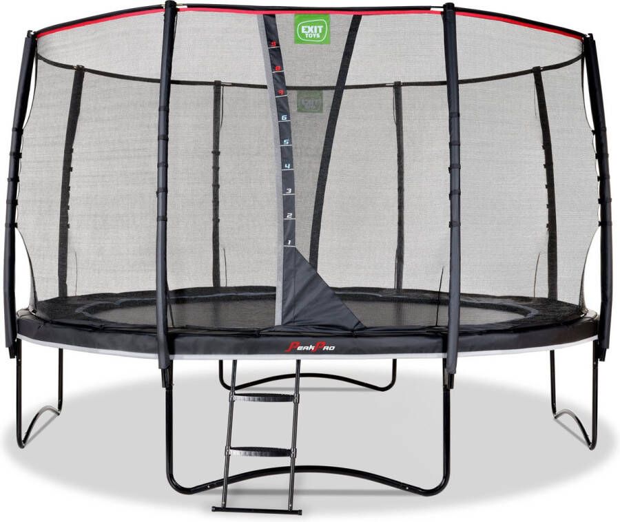 EXIT PeakPro ronde trampoline met veiligheidsnet (Diameter: 427 cm)