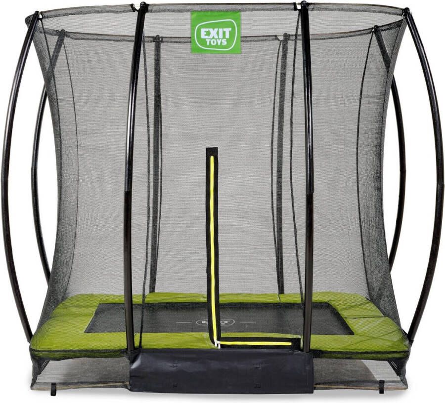 EXIT Toys EXIT Trampoline Silhouette met Veiligheidsnet Inground 214 x 153 cm Lime