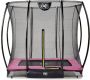 EXIT Toys EXIT Silhouette inground trampoline rechthoek 153x214cm met veiligheidsnet- roze - Thumbnail 1
