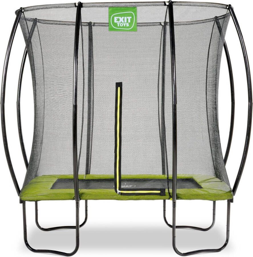 EXIT Toys EXIT Trampoline Silhouette met Veiligheidsnet 214 x 153 cm Lime