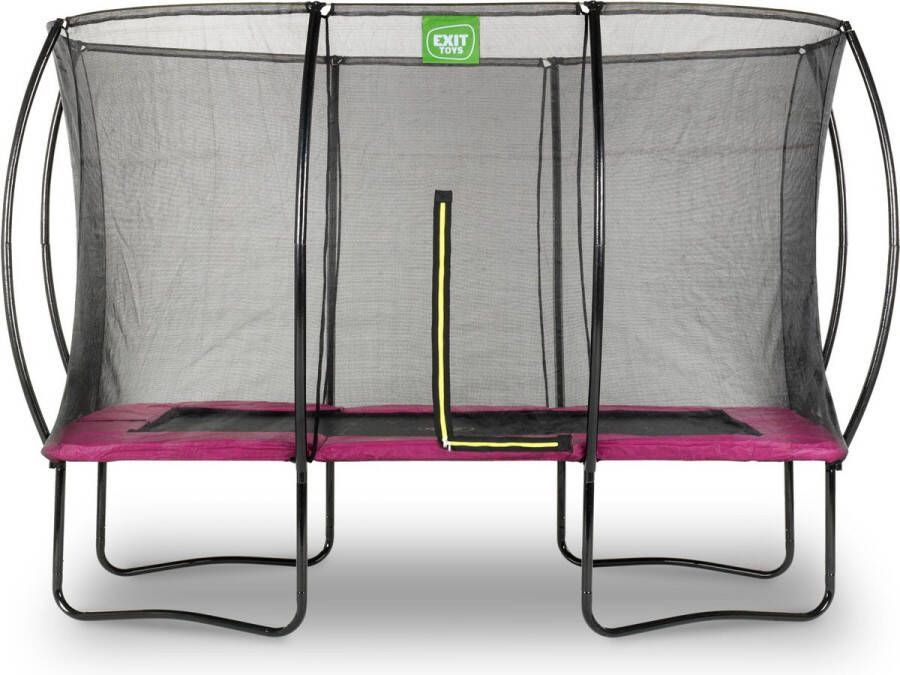 EXIT Toys EXIT Silhouette Rechthoekige Trampoline 366 x 244 cm (8x12ft) met Veiligheidsnet Roze