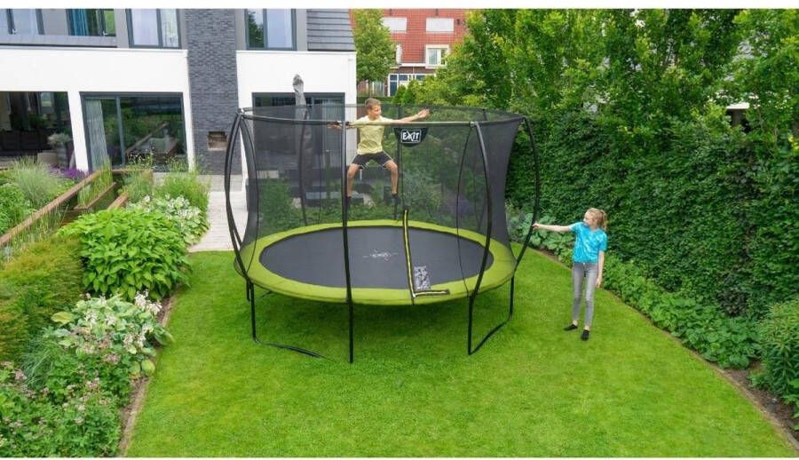 EXIT Toys EXIT Silhouette trampoline ø427cm Met accessoires groen