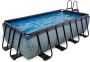 EXIT Toys EXIT Stone zwembad 400x200x100cm met filterpomp grijs - Thumbnail 1